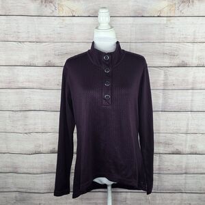 Merrell Women's Long Sleeve Indira Snap Placket Pullover Athletic NWT Shirt XL